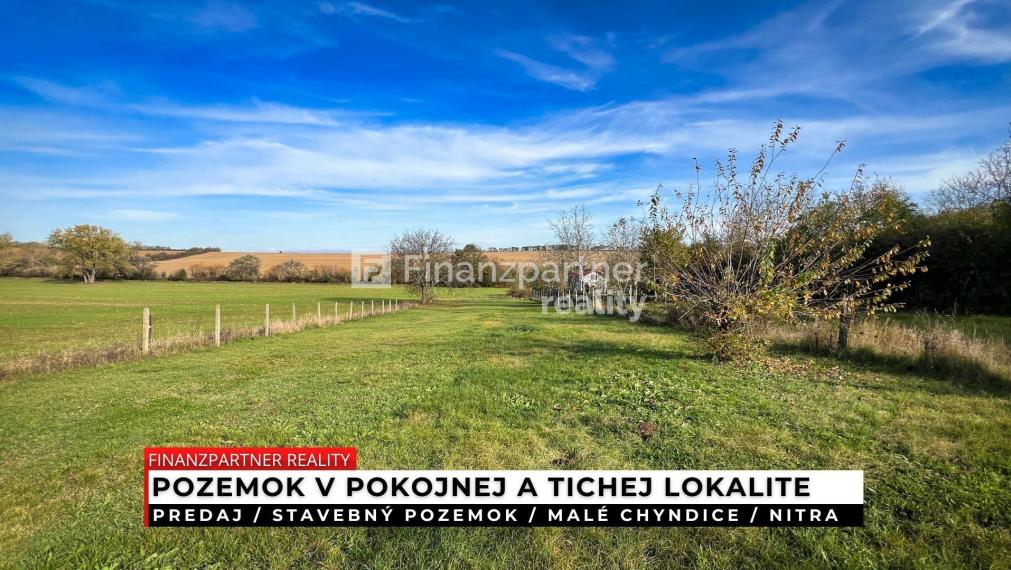 Stavebný pozemok 2400 m2, Malé Chyndice, Nitra