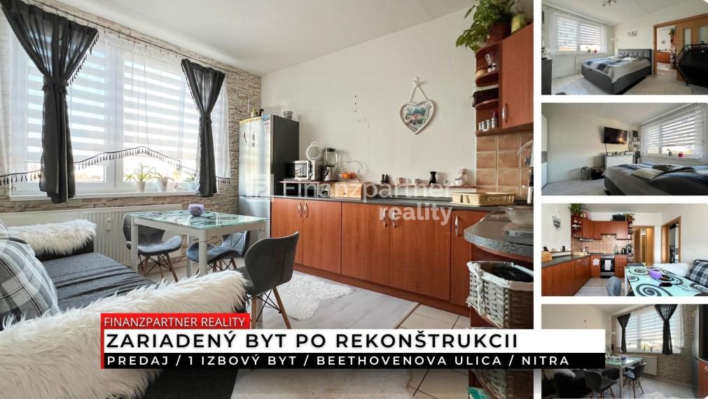 Zariadený 1 izbový byt, Beethovenova, Nitra