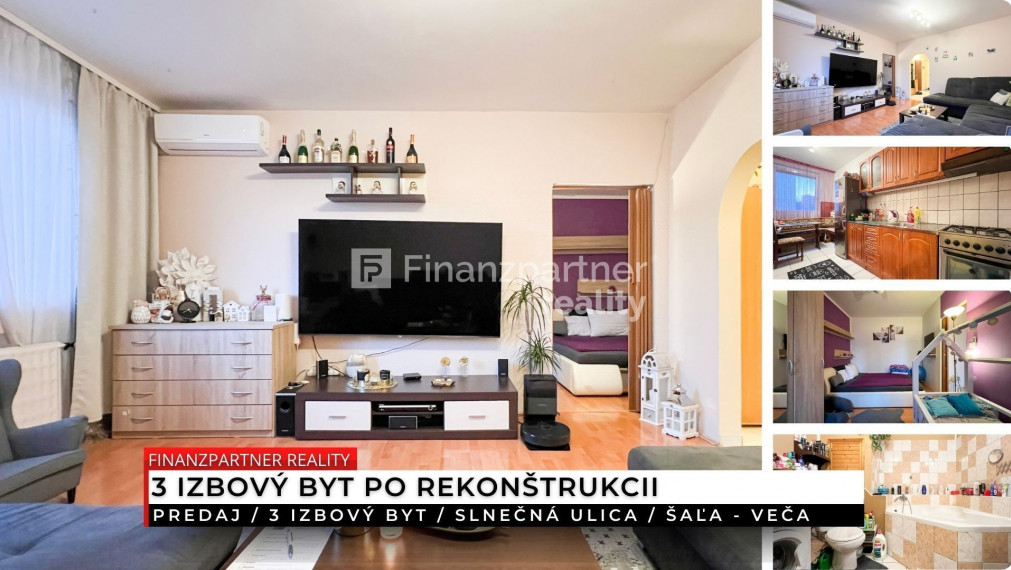 Prerobený 3 izbový byt, Slnečná ulica, Šaľa - Veča