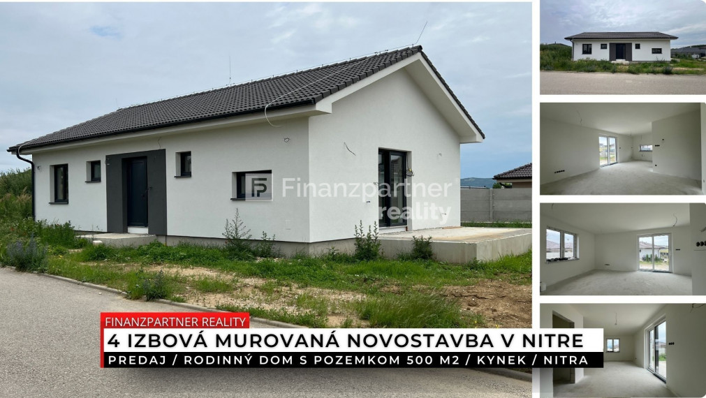 Novostavba, rodinný dom, pozemok 500 m2, Kynek, Nitra