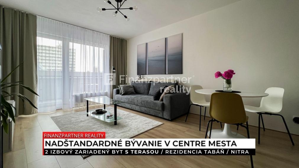 Prenájom - 2 izbový zariadený byt, Rezidencia Tabáň, Nitra