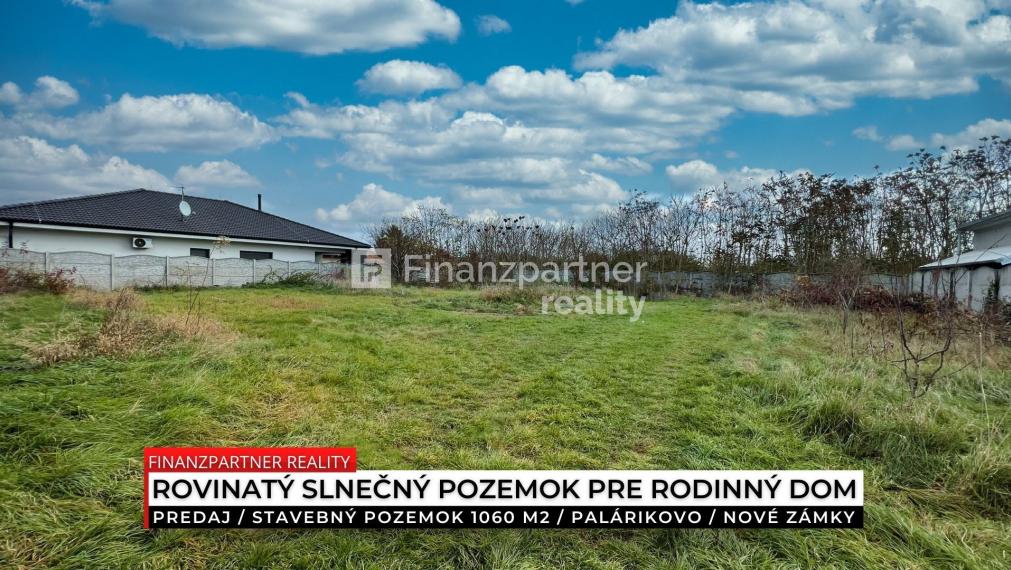 Stavebný pozemok 1060 m2, Palárikovo, Nové Zámky
