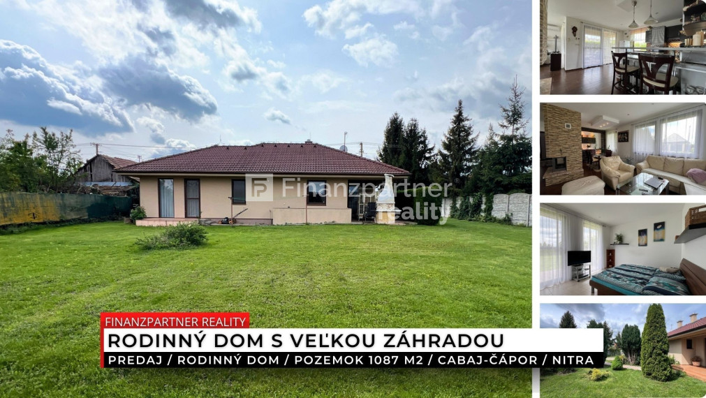 Rodinný dom s pozemkom 1 087 m², Cabaj-Čápor