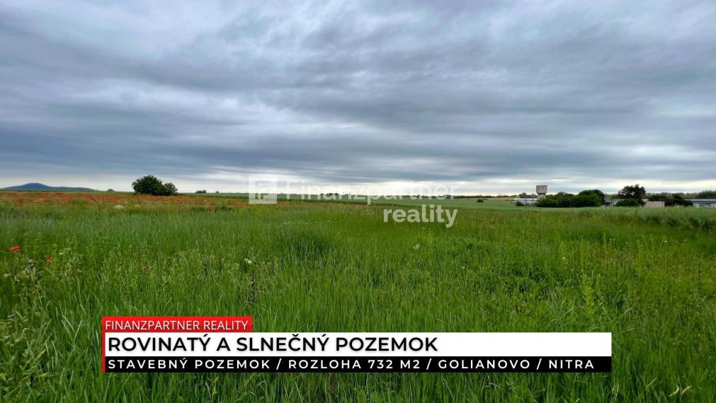 Stavebný pozemok 732 m², Golianovo, Nitra