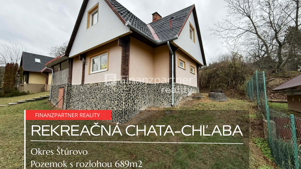 Poschodová chata s pozemkom 689 m², Chľaba, Štúrovo