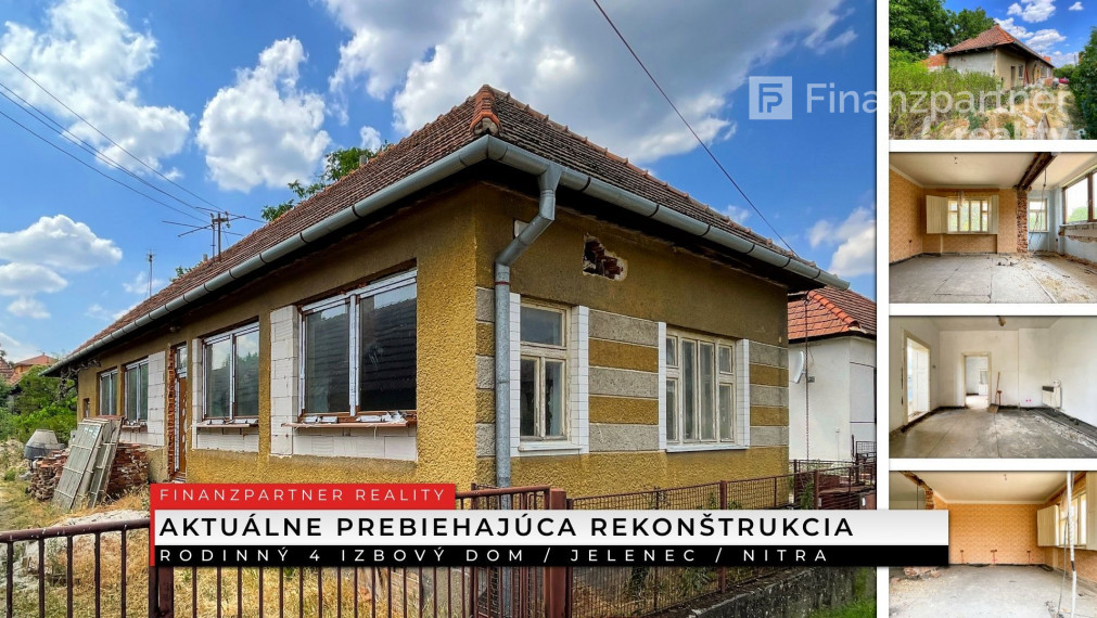 Rodinný dom v rekonštrukcii, Jelenec, Nitra