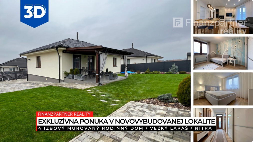 Novostavba 4 izbový rodinný dom, Veľký Lapáš