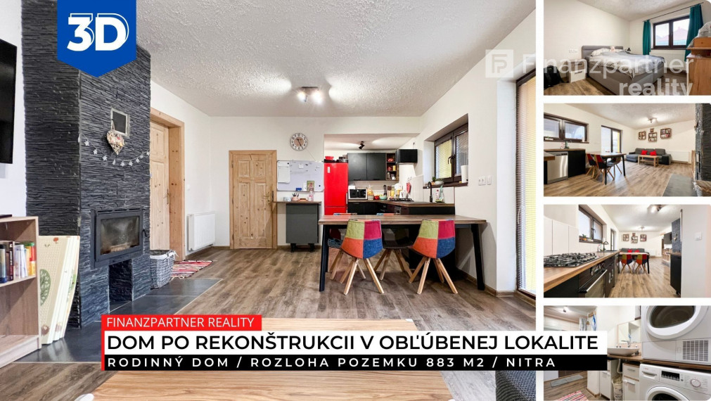 Rodinný dom po rekonštrukcii, Staré Mesto, Nitra + 3D