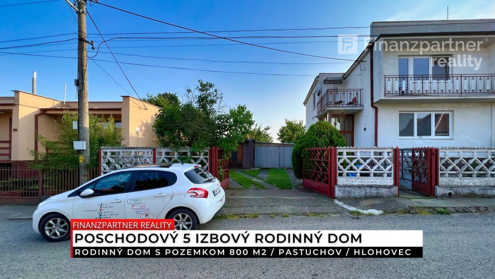 Poschodový 5 izbový rodinný dom, Pastuchov, Hlohovec