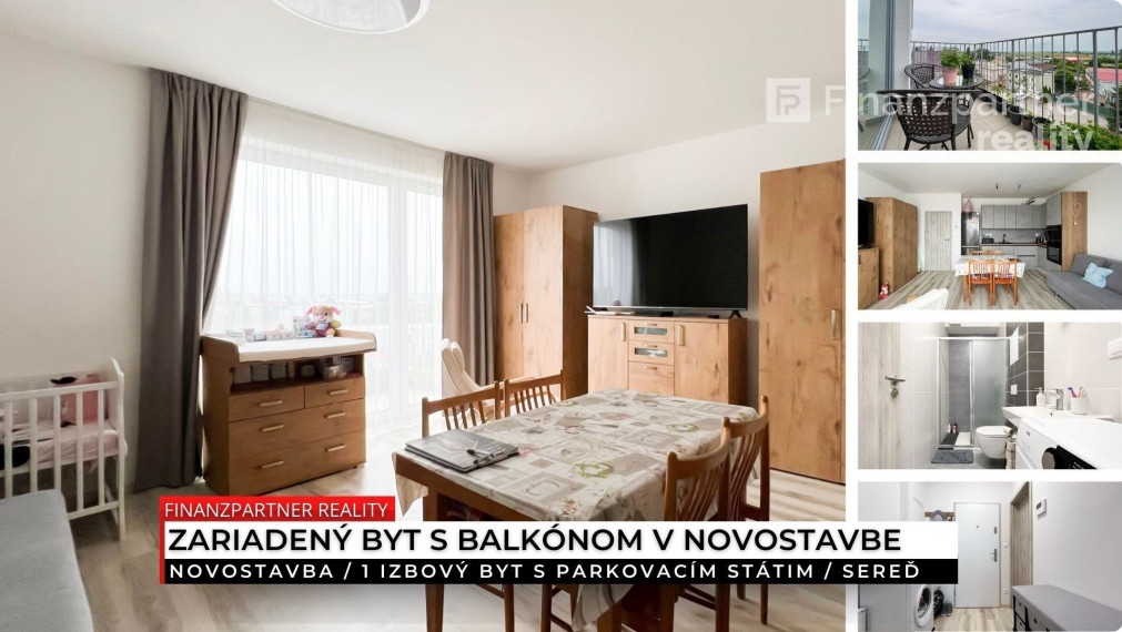 REZERVOVANÝ Novostavba, 1 izbový byt s parkovacím státím, Sereď