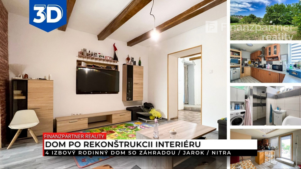 Rodinný dom so záhradou, Jarok, Nitra + 3D