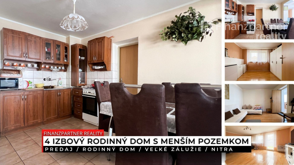 4 izbový rodinný dom, Veľké Zálužie, Nitra