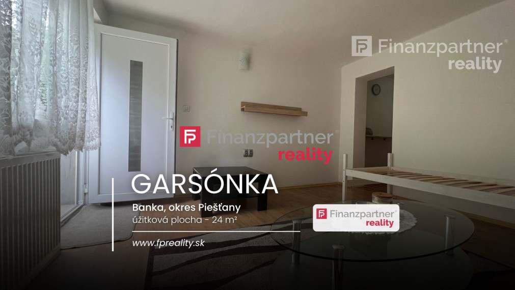 Prenájom, garsónka, Banka, Piešťany