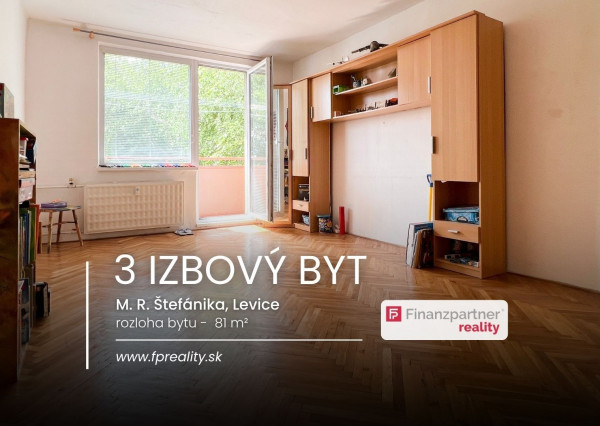 Predaj 3 izbový byt, M. R. Štefánika, Levice