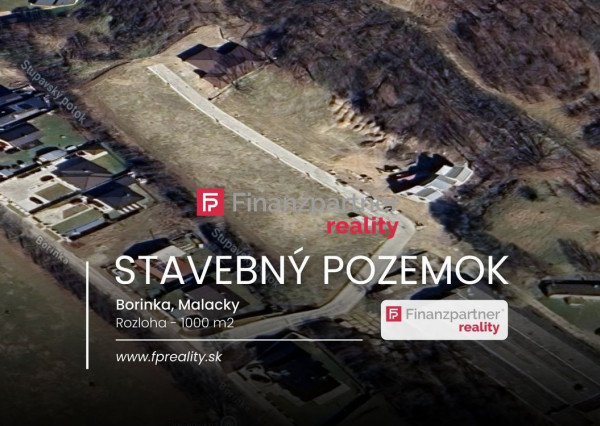 Stavebný pozemok 1000 m2, Borinka, Malacky