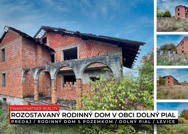 Rodinný dom s pozemkom 1424 m², Dolný Pial, Levice