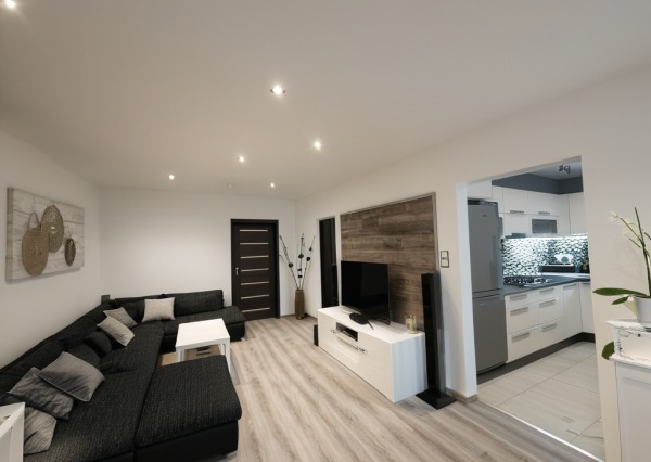 NOVINKA! Predaj 4-izbový Rodinný Byt s VLASTNOU ZÁHRADOU a Logiou, GBELY,