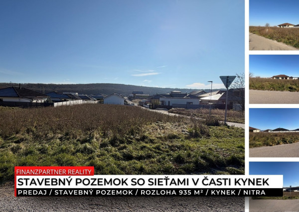Stavebný pozemok 935 m², Kynek, Nitra