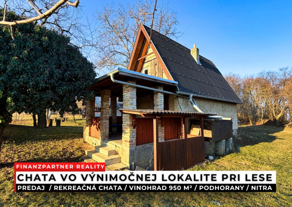 Vinohrady, ticho, výhľady - chata Podhorany, Nitra