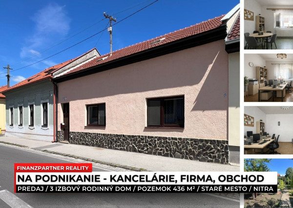 Na podnikanie - kancelárie, sídlo firmy, obchod, Nitra