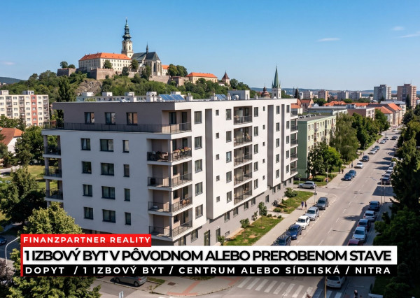 Dopyt - 1 izbový byt, Nitra