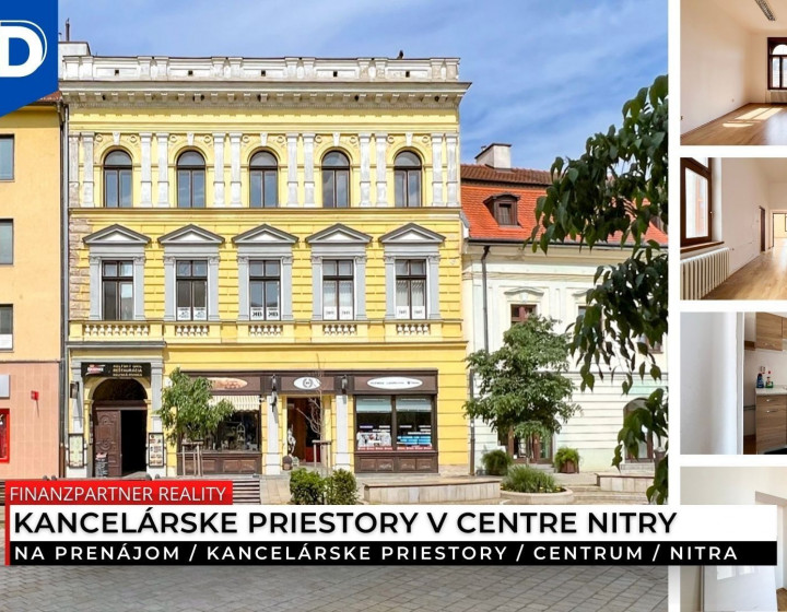 Prenájom - 3 kancelárske priestory, Centrum, Nitra