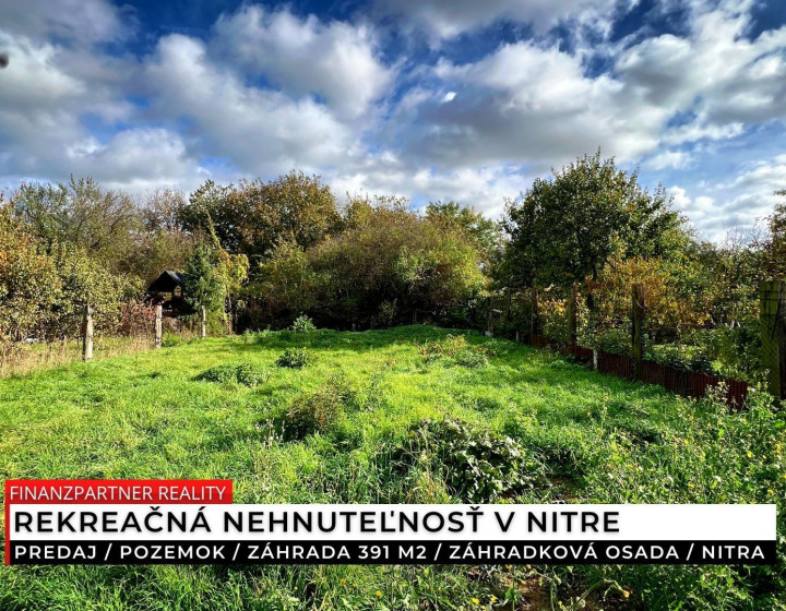 Pozemok, záhrada 391 m², Nitra