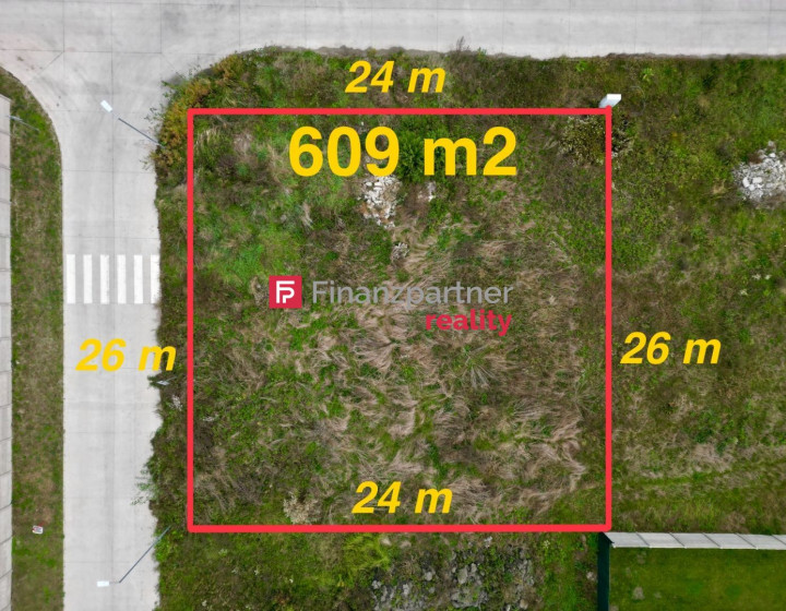 Na predaj stavebný pozemok 609 m2 so stavebným povolením