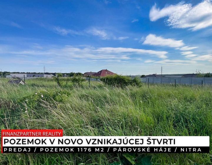Pozemok, záhrada 1176 m², Párovské Háje, Nitra