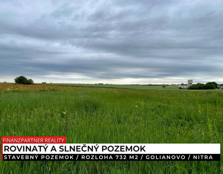 Stavebný pozemok 732 m², Golianovo, Nitra