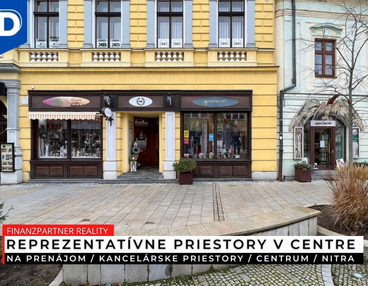 Prenájom - 3 kancelárske priestory, Centrum, Nitra