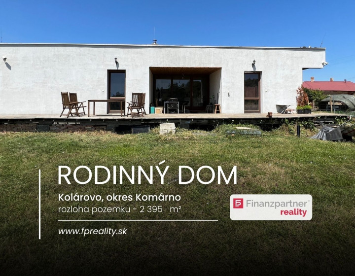 Rodinný dom s pozemkom 2 395 m², Kolárovo, Komárno