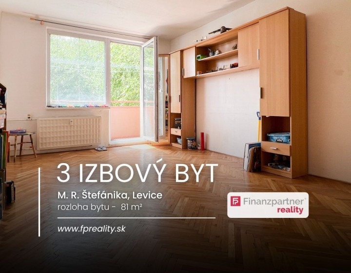 Predaj 3 izbový byt, M. R. Štefánika, Levice