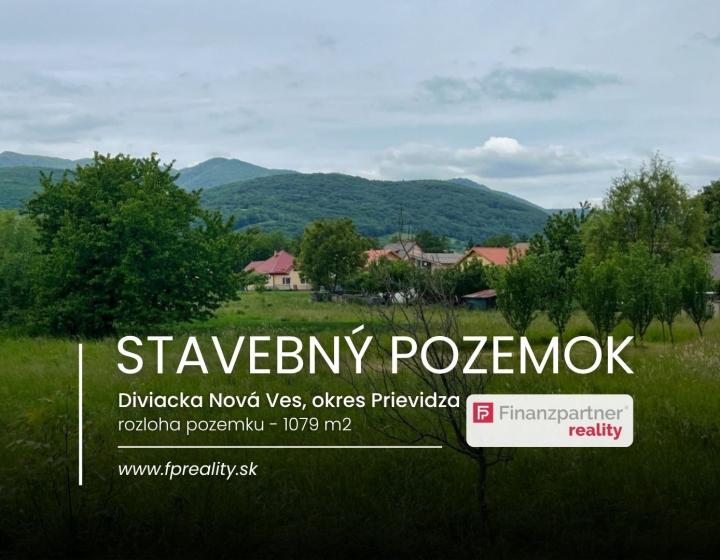 Pozemok 1079 m2, Diviacka Nová Ves , Vrbany, Prievidza