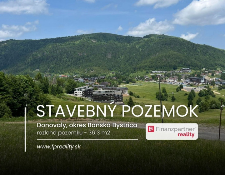 Investičný pozemok 3613 m2, Donovaly, Banská Bystrica