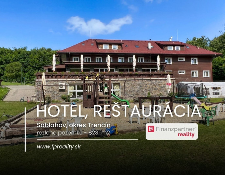 Hotel - reštaurácia s pozemkom 8231 m2, Soblahov, Trenčín
