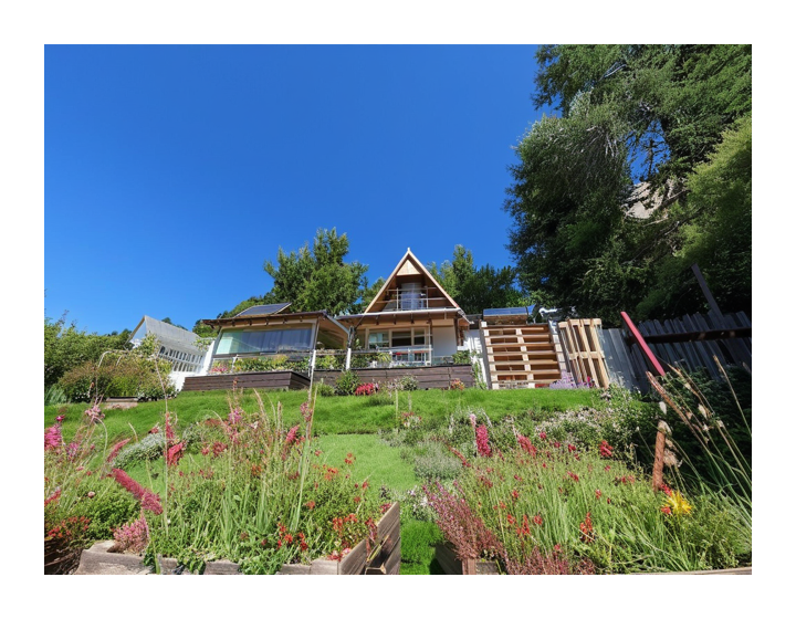 Chata  s dychberúcim výhľadom .