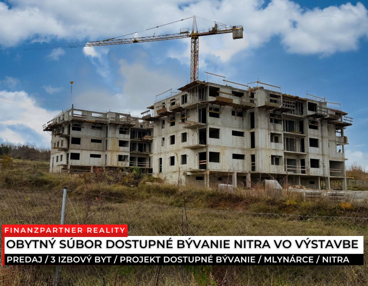 3 izbový byt 85 m² + terasa 76 m² v novom projekte, Nitra