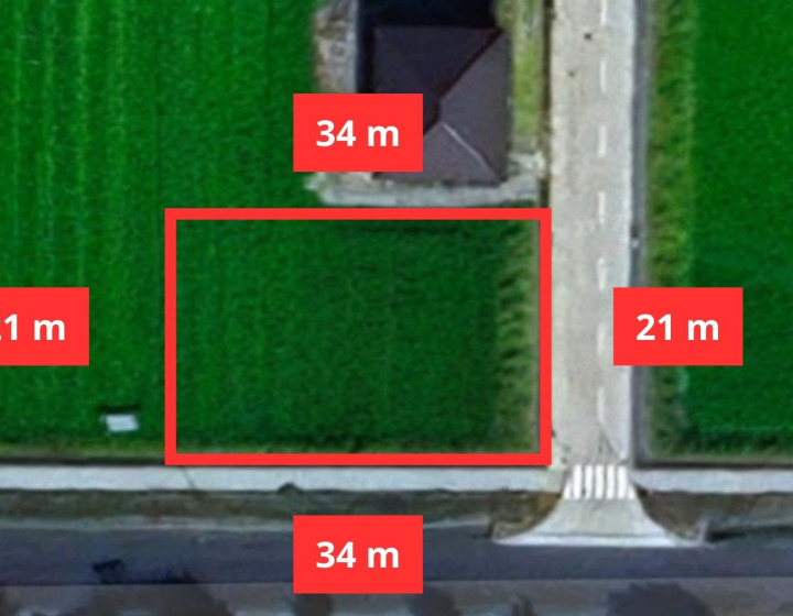 Exkluzívný stavebný pozemok 714 m², Čermany okres Topoľčany