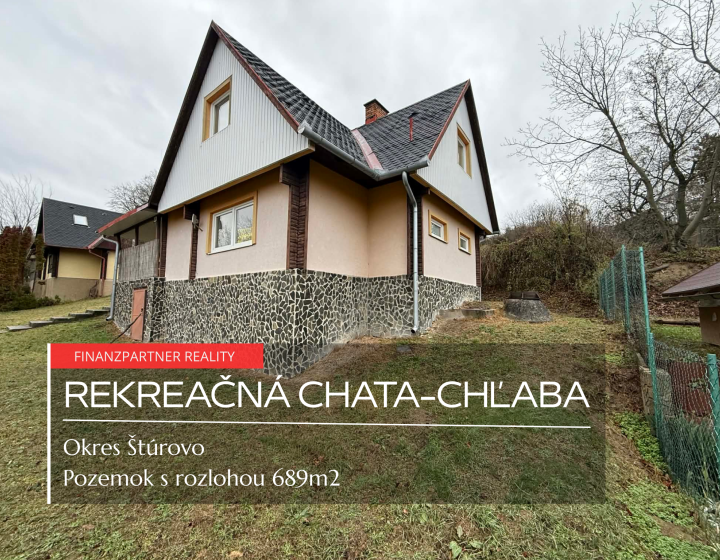 Poschodová chata s pozemkom 689 m², Chľaba, Štúrovo
