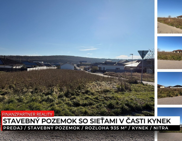 Stavebný pozemok 935 m², Kynek, Nitra