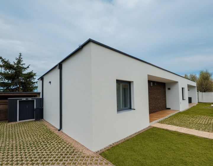 SUPER CENA!  PREDAJ : Nízkoenergetická novostavba  v modernom kompexe – zariadený 3-izbový dom s nákladmi do 100 €