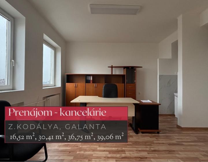 Prenájom - kancelárske priestory - kancelárie, Galanta + 3D
