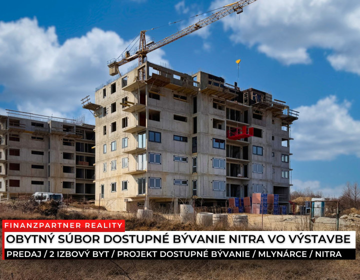 2 izbový byt 54 m² v novom projekte, Mlynárce, Nitra