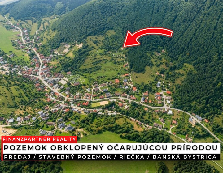 Stavebný pozemok 2451 m², Riečka, Banská Bystrica