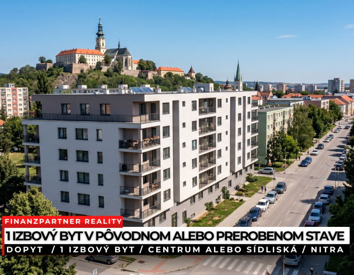 Dopyt - 1 izbový byt, Nitra