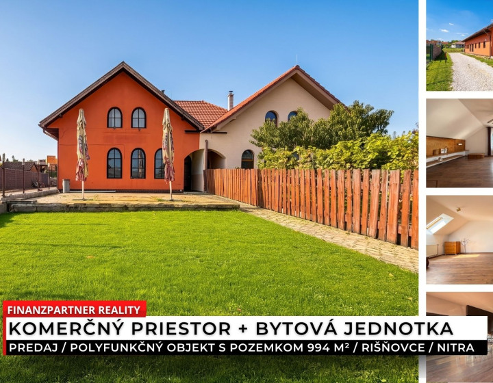 Polyfunkčný objekt (komerčný priestor + byt) Rišňovce, Nitra