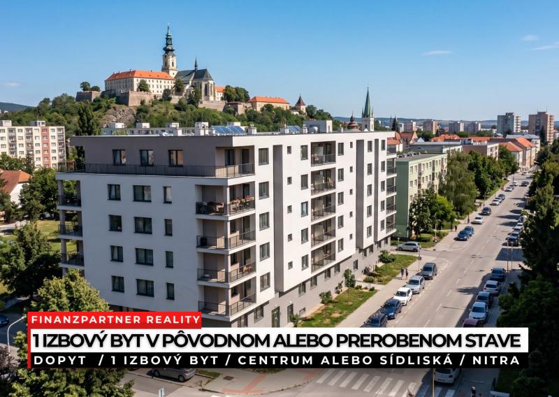 Dopyt - 1 izbový byt, Nitra