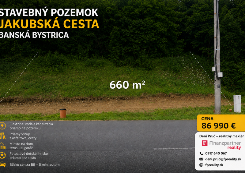 Stavebný pozemok, Jakubská cesta – Banská Bystrica | 660 m²